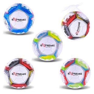 Фото1.МʼЯЧ ФУТБОЛЬНИЙ, №5, PVC 400 ГР, БІЛО-ЧЕРВОНИЙ