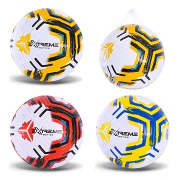 Фото1.МʼЯЧ ФУТБОЛЬНИЙ №5, PU 400 ГР, БІЛО-ПОМАРАНЧЕВИЙ