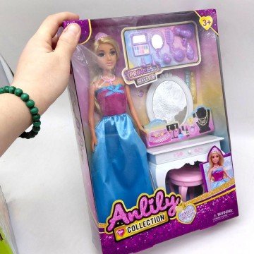 Фото1.Лялька, висота: 30 см, аксесуари, меблі, в коробці