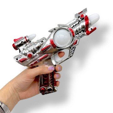 Фото1.Пістолет, що світиться (на батарейках, червоний)