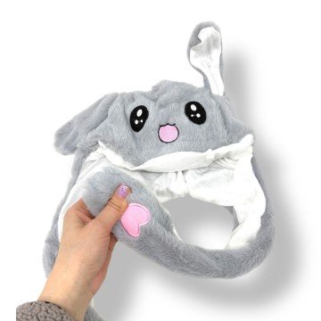 Фото1.Шапка, що світиться з вушками, що рухаються (СІРА)