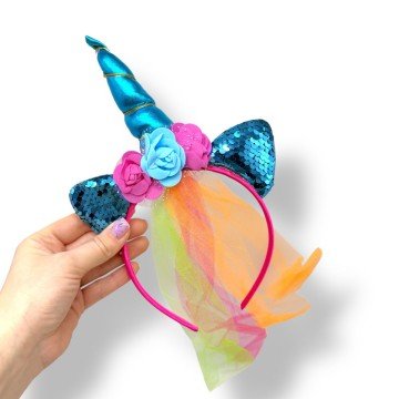 Фото1.Обруч, що світиться Єдиноріжка (БЛАКИТНИЙ)