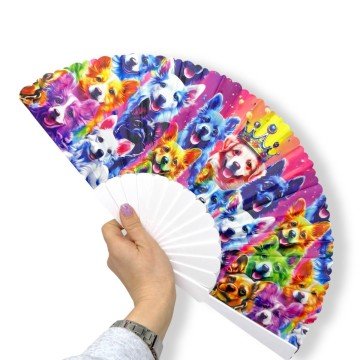 Фото1.Аксесуар віяло мікс видів (котики та собачки)