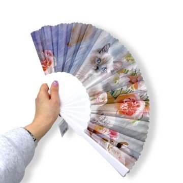 Фото1.Аксесуар віяло мікс видів (КОТИКИ)