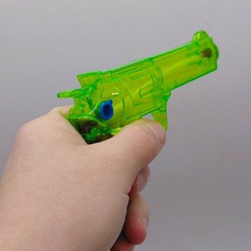 Фото1.Водний пістолет (розмір: 14.5х3.5х9 см, об’єм резервуара: 68 мл, механічний принцип) МІКС Видів