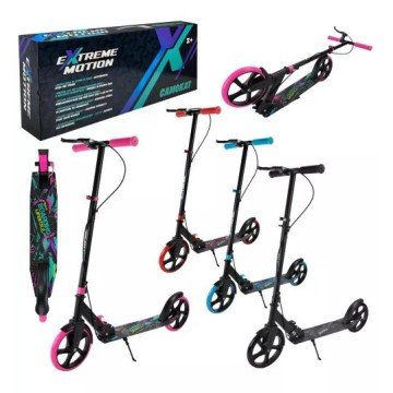 Фото1.Самокат міський 2-х коліс.сталевий,колеса 200 мм (ЧОРНИЙ)