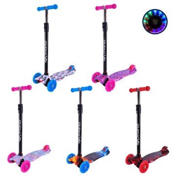 Фото3.Самокат дитячий 4-х коліс. MAXI, колеса PU світяться, пакет 