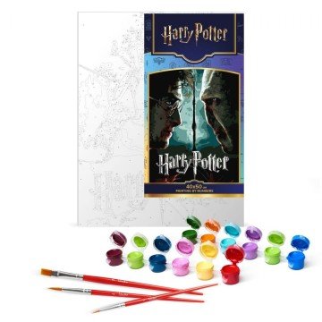 Фото2.Картина за номерами з фарбами металік 