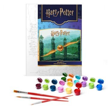 Фото3.Картина за номерами з фарбами металік 