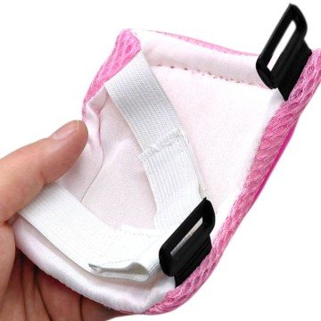 Фото1.Захисний набір: налокітники, наколінники, запʼястя, у сітці (СИНІЙ)