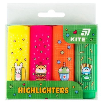 Фото3.Маркер Highlighter, Kite, набір 4-х, неон Kite (293530)