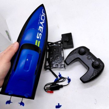 Фото1.Катер на радіокеруванні 31 см, підсвічування, підставка, акумулятор 3.7 V, пульт керування 2.4 GHz, 