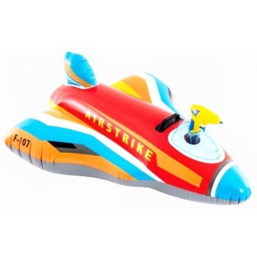 Фото1.Надувний пліт Літак (вік 3+) 117cmX104cm (ЧЕРВОНИЙ)