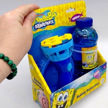 Фото1.Генератор бульбашок «Sponge Bob» обʼєм 450 мл