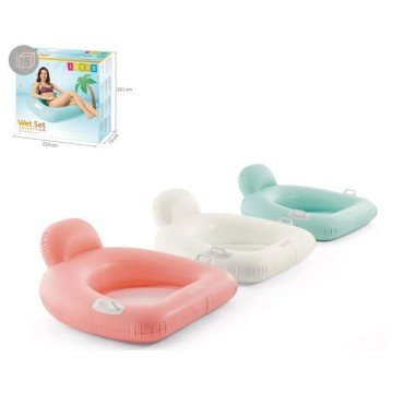 Фото8.Надувний плотик в коробці 114x107 см (БІЛИЙ)