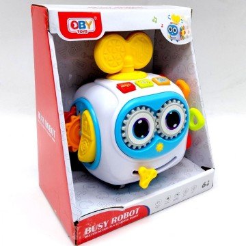 Фото1.Бізібол-робот для розвитку дрібної моторики (музика, світло, кор.20*10,5*16,6 см) OBY TOYS (294724)