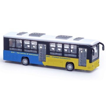 Фото1.Автомодель - АВТОБУС КИЇВ S2 (у пласт. боксі) TechnoDrive (295421)