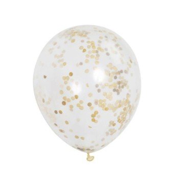 Фото1.Кульки,12 дюймові (30 см) Confftis Balloon 2,8г, 5шт. у пакеті,5 кольорів мікс МІС (296176)