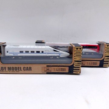 Фото1.Потяг інерційний у масштабі 1:48 (БІЛИЙ) CAR KING (297700)