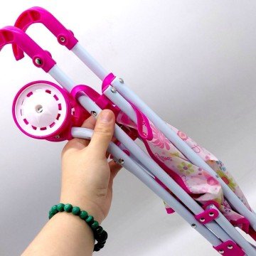 Фото1.Візок для ляльок, в пакеті (РОЖЕВИЙ) MIC (297856)