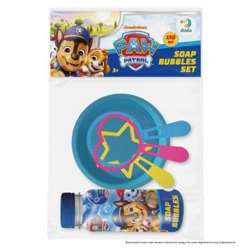 Фото1.МІНІ НАБІР МИЛЬНИХ БУЛЬБАШОК «PAW PATROL». Об’єм 150 мл (мікс) Dodo (297966)