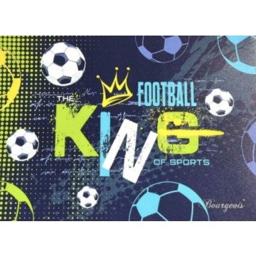 Фото1.Папка на блискавці А4+, football king МІС (303375)