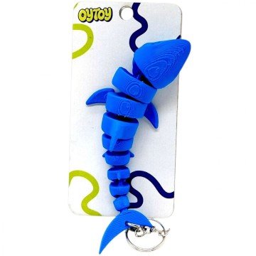Фото1.Брелок (3D друк) Flexi Shark / Акула Keychain (мікс видів) OYTOY (304002)