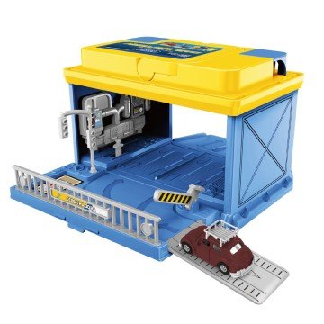 Фото1.Ігровий набір CAR BATTERY - АВТОСЕРВІС З МІНІМОДЕЛЛЮ ЗМІНИ КОЛІР TechnoDrive (304570)