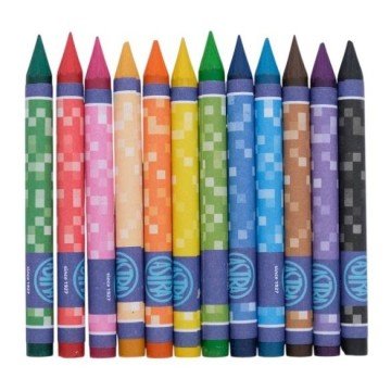 Фото1.Олівці кольорові Crayons Pixel One 12 кольорів школярик (305212)