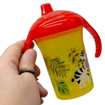 Фото1.Поїльник-непроливайка, 250 мл (ЗЕЛЕНИЙ) Mega Zayka (305693)