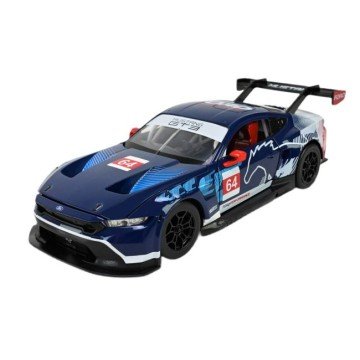Фото1.Машина металева АВТОПРОМ на батарейках 1:24 Ford Mustang GT3（2024), зі звуками, світлом Автопром (30