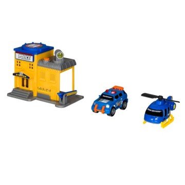 Фото1.Набір іграшковий - Mini City Playsets - Police Depot (13 x 27 x 17 см) ROAD RIPPERS (309806)