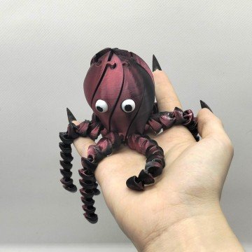 Фото1.3D іграшка Восьминіг Twist Fidget (БОРДОВИЙ) MIC (310320)