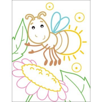 Фото3.Розмальовки з кольоровим контуром 