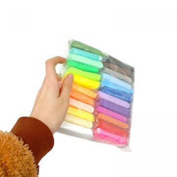 Фото2.Набір для ліплення з повітряним пластиліном, 24 кольори