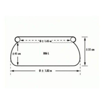 Фото2.Надувний басейн 183 х 51 см, Easy Set Intex (186951)
