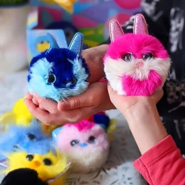 Фото2.Мʼяка колекційна іграшка-сюрприз - Зайчики та пташки