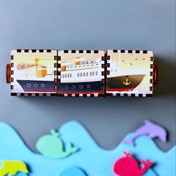 Фото2.Деревʼяні обертові кубики 