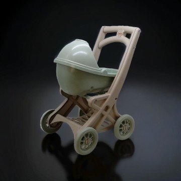 Фото2.Візок для ляльок з люлькою, еко серія