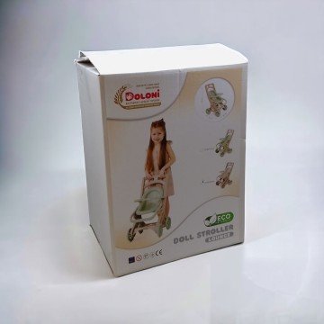 Фото2.Візок для ляльок з шезлонгом, еко серія