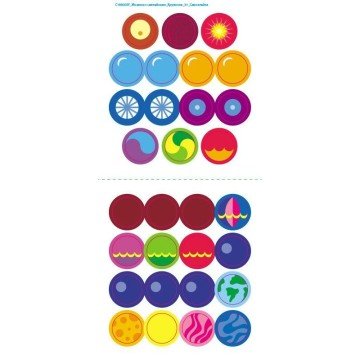 Фото3.Мозаїка з наліпок : Кружечки. Для дітей від 3 років (у)