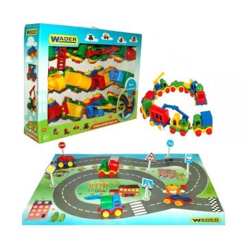 Фото3.Набір машинок (12 шт) та карта