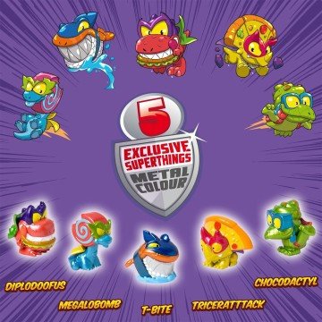 Фото2.Ігровий набір SUPERTHINGS S – ДІНО РУЙНІВНИКИ (5 екскл. фігурок)