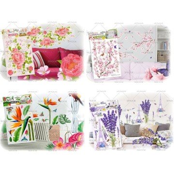 Фото2.Наліпки декоративні для інтерʼєру (А3), тропіки