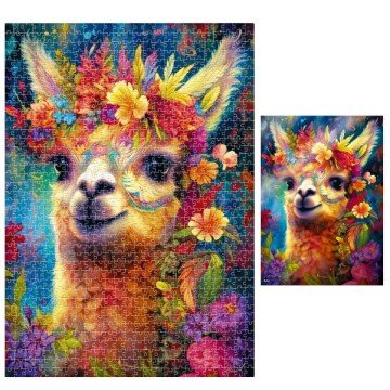 Фото2.Пазли De.tail. Чарівна лама 1000 деталей DT1000-11 (укр)