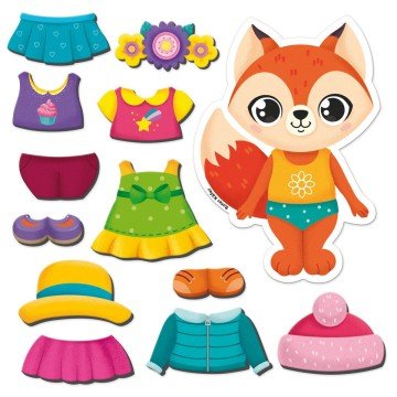 Фото2.Гра настільна Roter Käfer магнітна одягалка. Лисичка