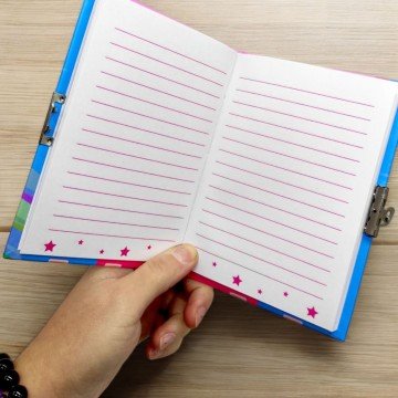 Фото2.Блокнот дитячий на замочку, з ручкою 15x11 см (56 арк) 