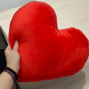 Фото2.Подушка-серце, плюшева 