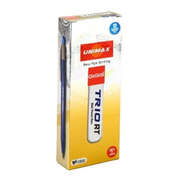 Фото2.Ручка кулькова автом. Trio RT, синя UNIMAX (259269)