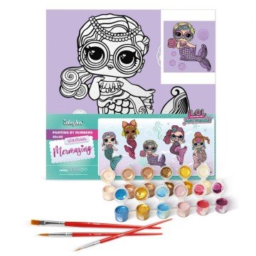 Фото2.Картина за номерами з фарбами металік 